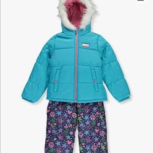 EUC Sketchers Toddler 2 Piece Snow Suit with MITTENS